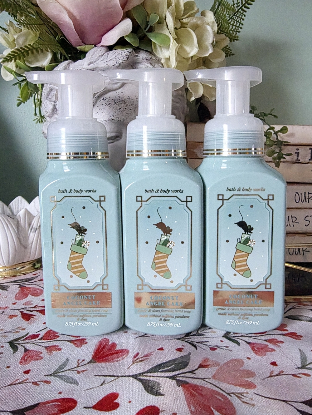 Bath Body Works Coconut Angel Cake Foaming Soaps X3